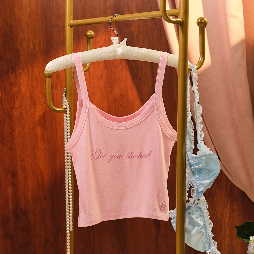 Got You Blocked Crop Tank Editorial