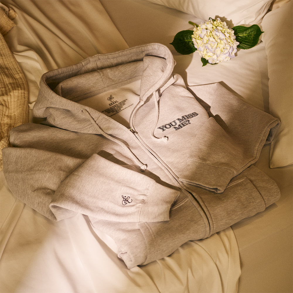 Miss Me Zip Hoodie Editorial