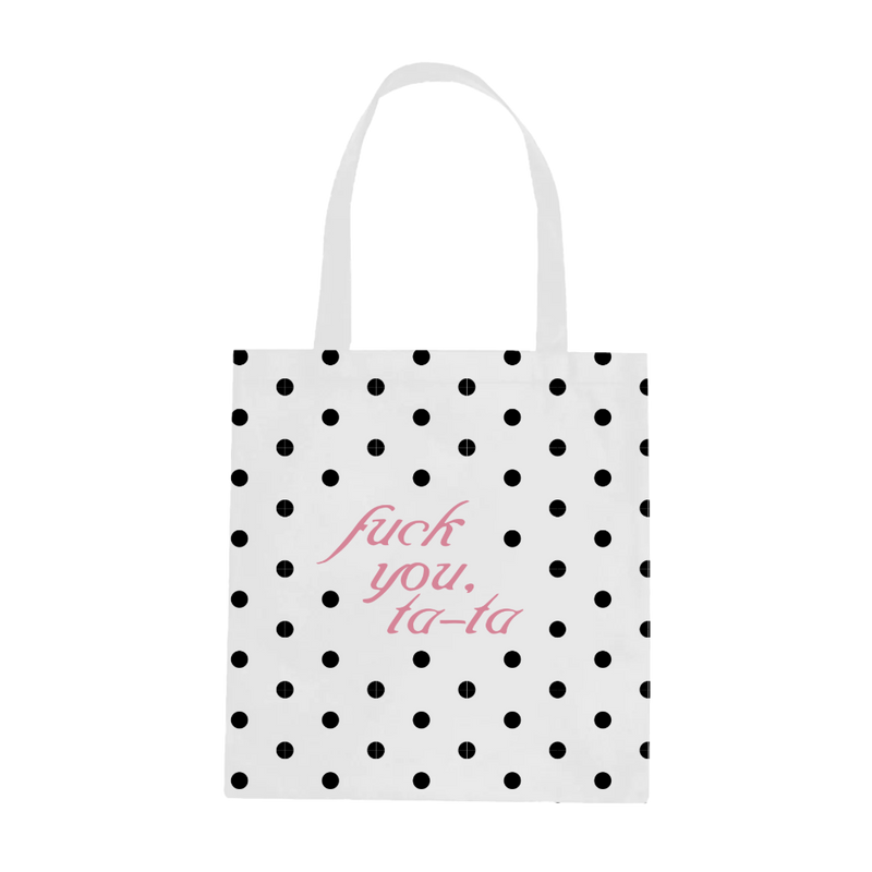 Forgive My French Polka Dot Tote